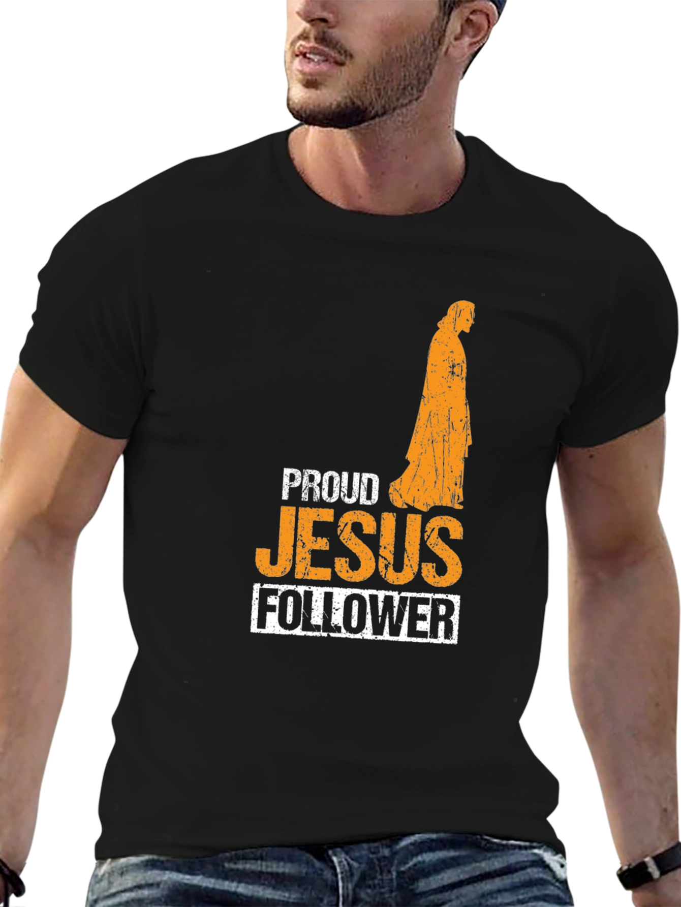 Proud Jesus Follower Graphic T-Shirt
