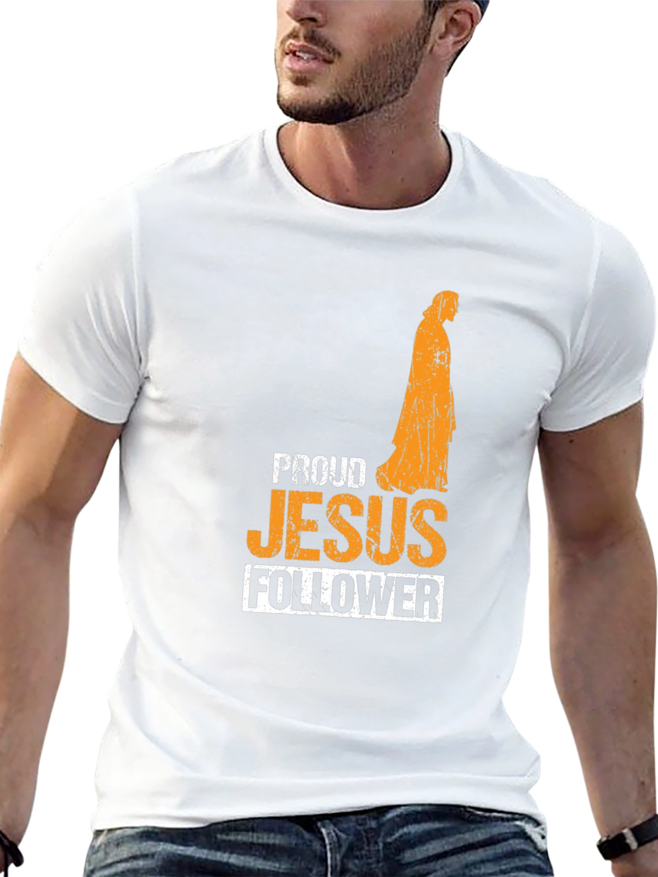 Proud Jesus Follower Graphic T-Shirt
