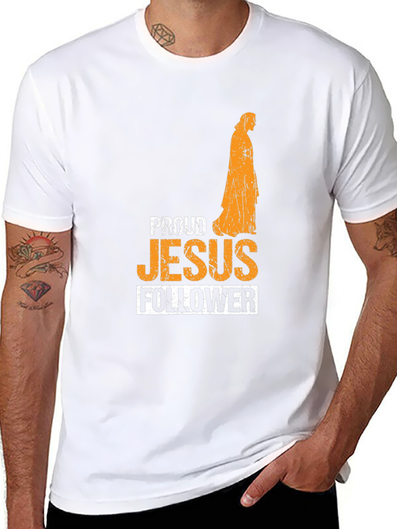 Proud Jesus Follower Graphic T-Shirt