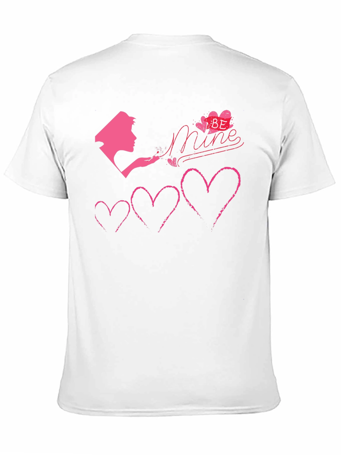 Be Mine Hearts T-Shirt - Romantic Graphic Tee