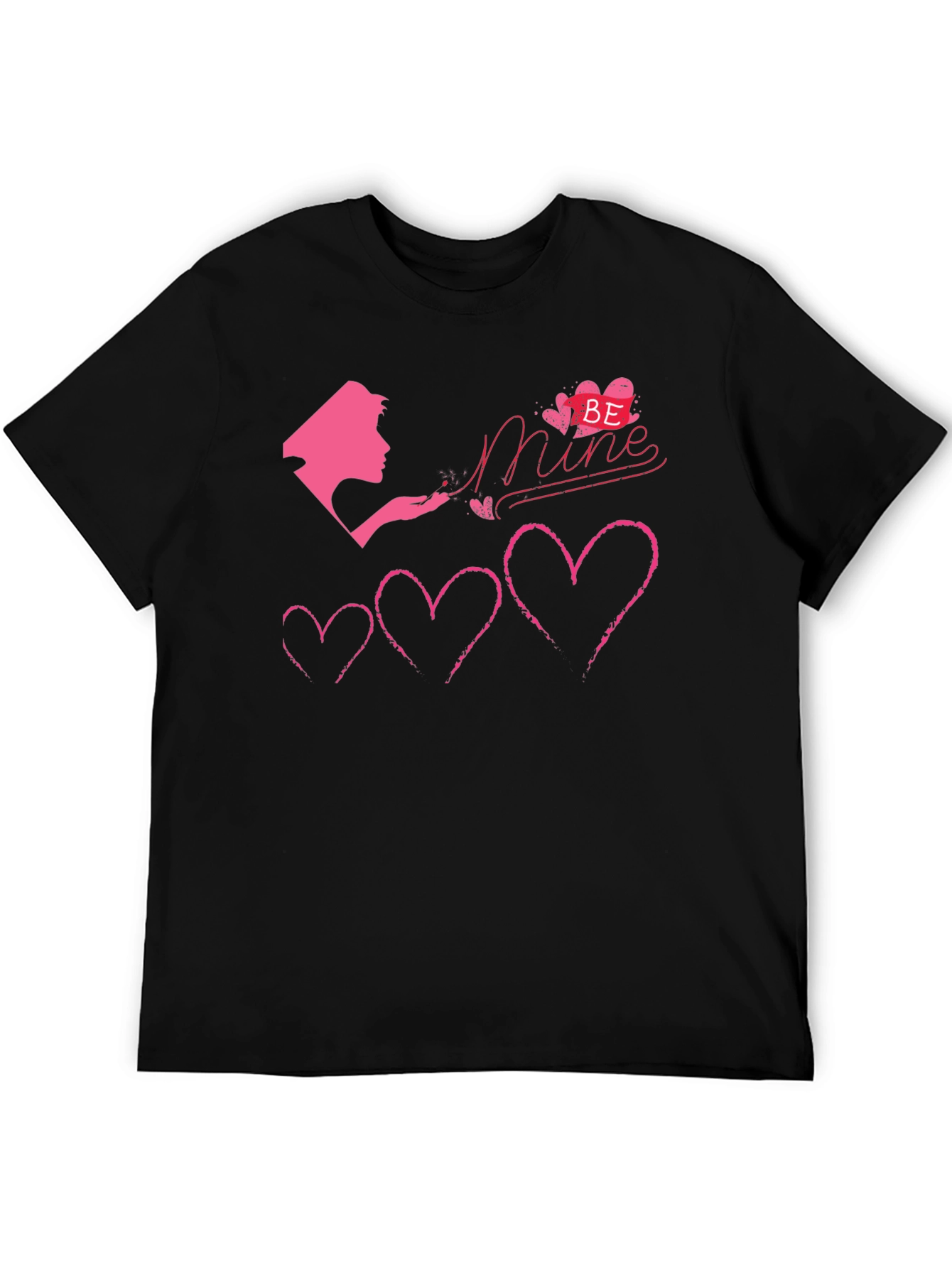 Be Mine Hearts T-Shirt - Romantic Graphic Tee