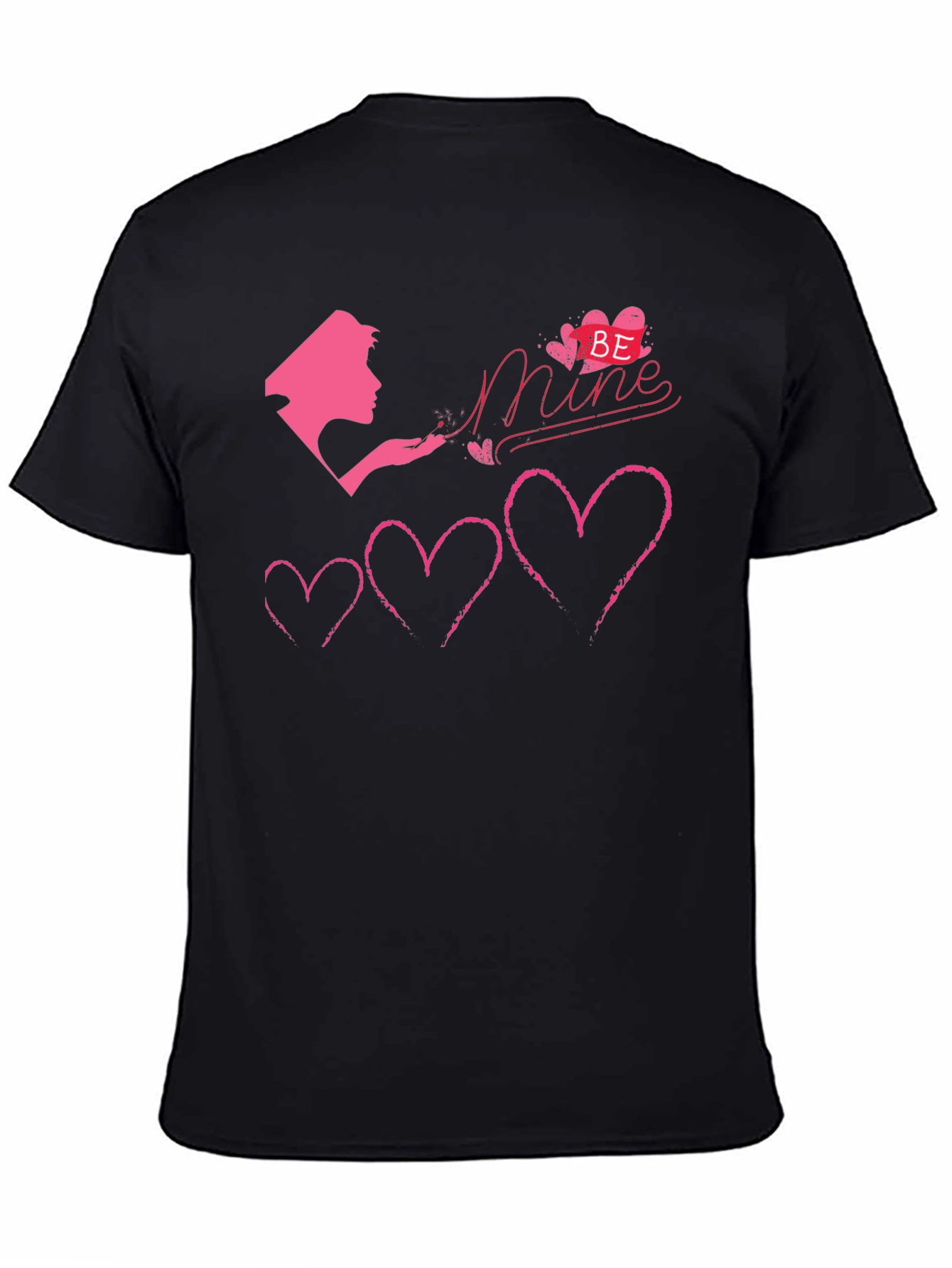 Be Mine Hearts T-Shirt - Romantic Graphic Tee