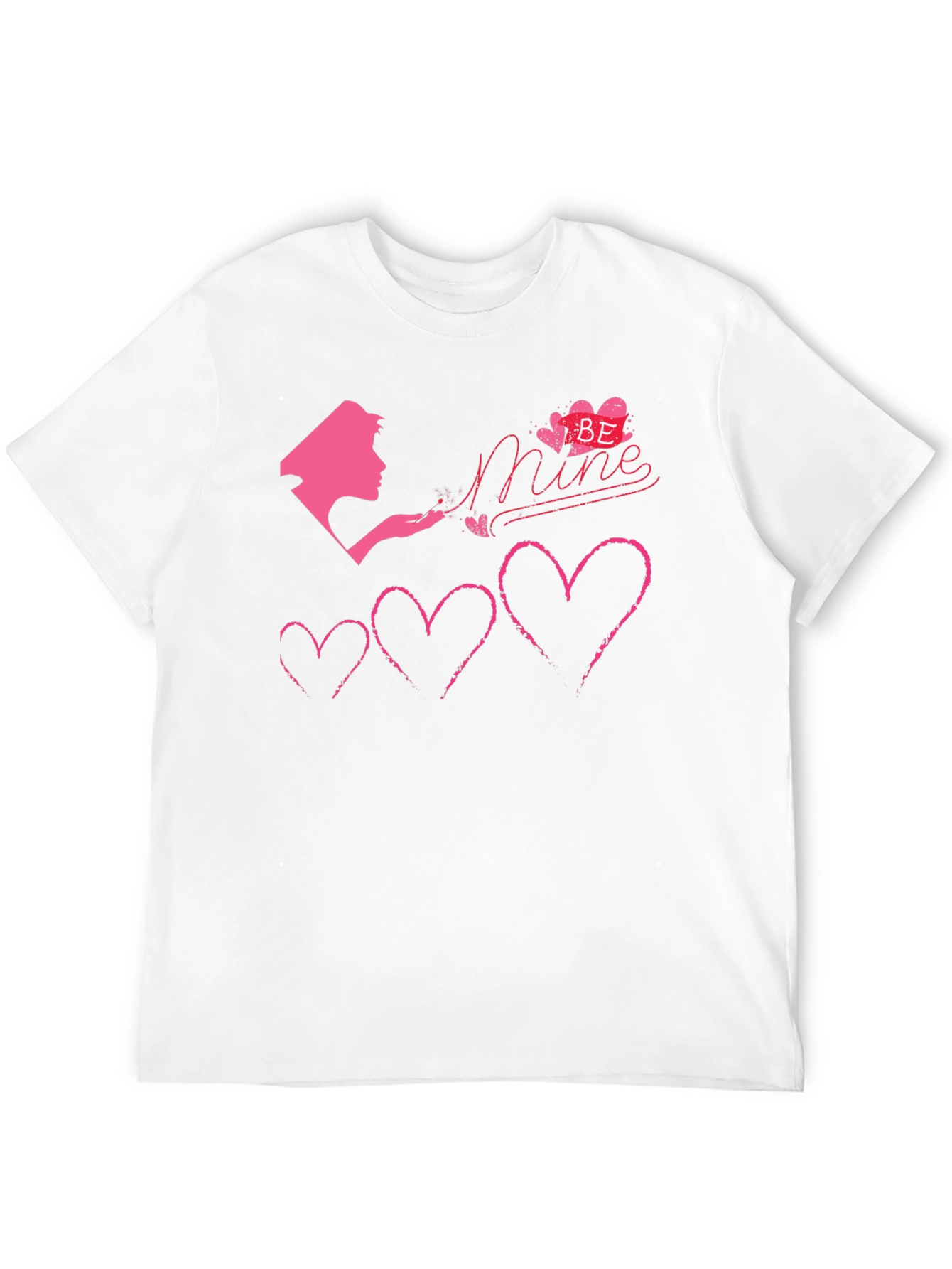 Be Mine Hearts T-Shirt - Romantic Graphic Tee