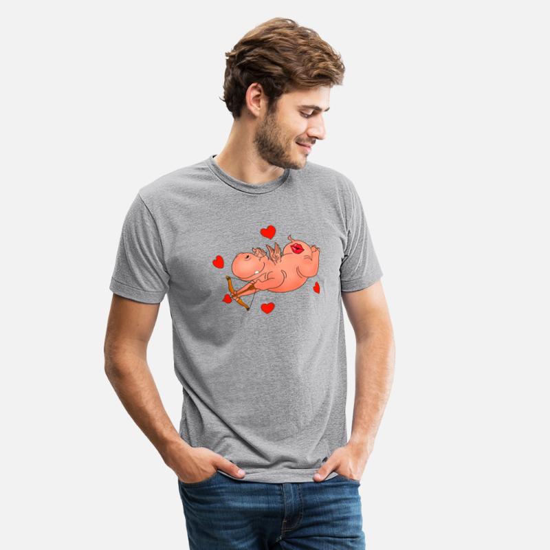 Hippo Cupid. Happy Valentine's Day