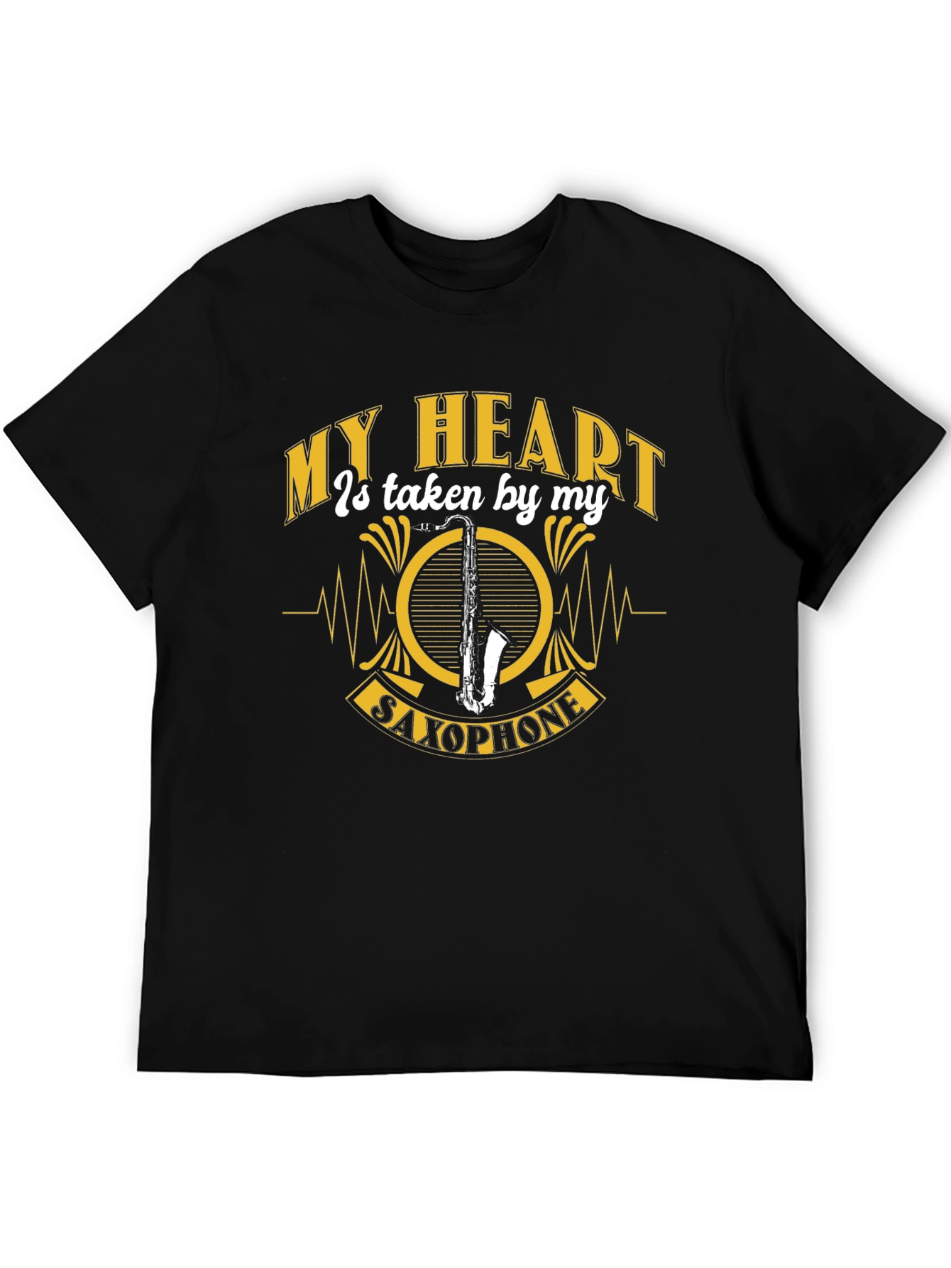 My Heart Saxophone Graphic Tee