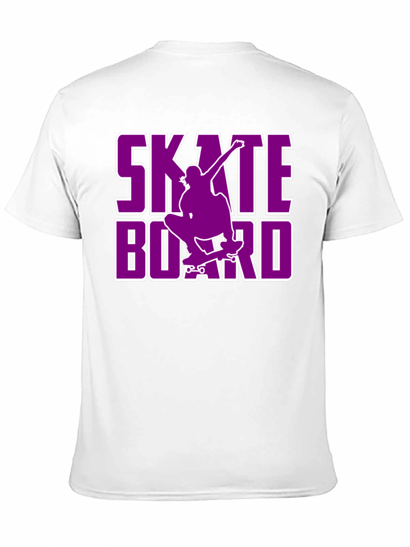 Skateboard Graphic Tee - Black Cotton