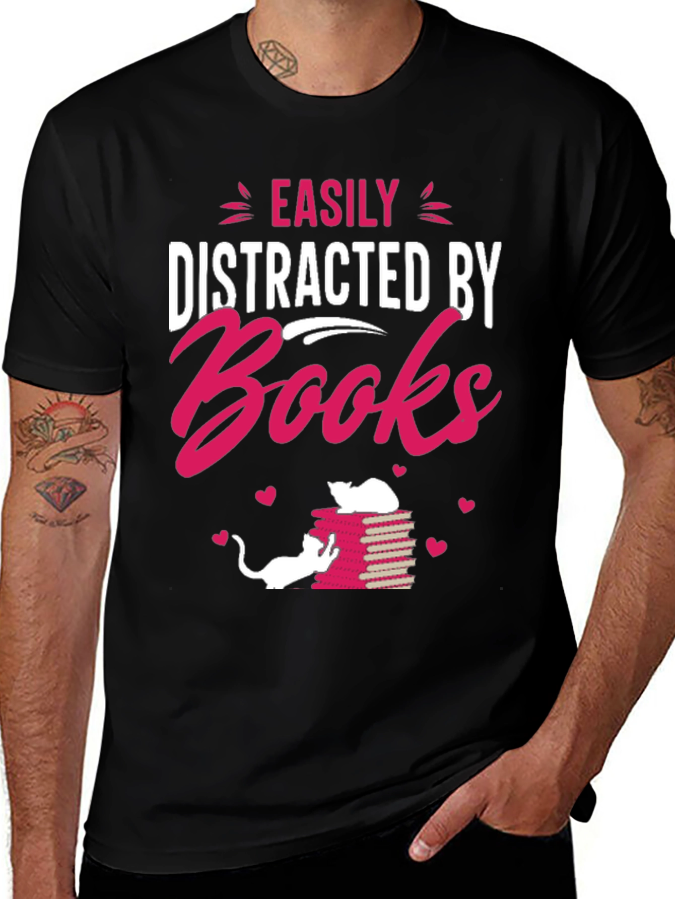 Easily Distracted by Books T-Shirt