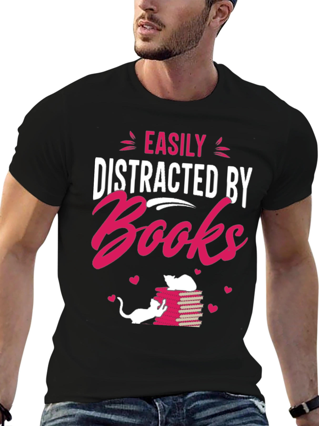Easily Distracted by Books T-Shirt