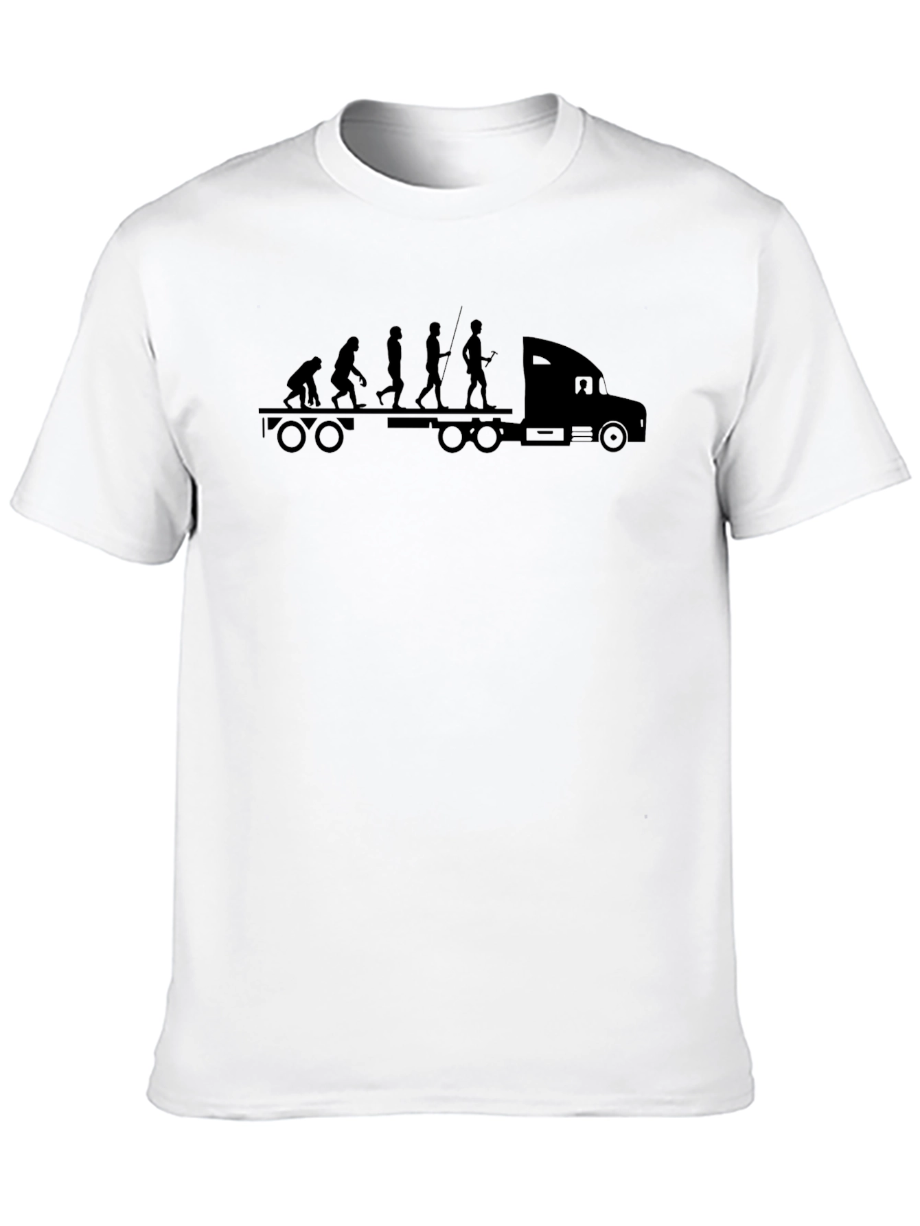 Truck Evolution T-Shirt - Black Crew Neck