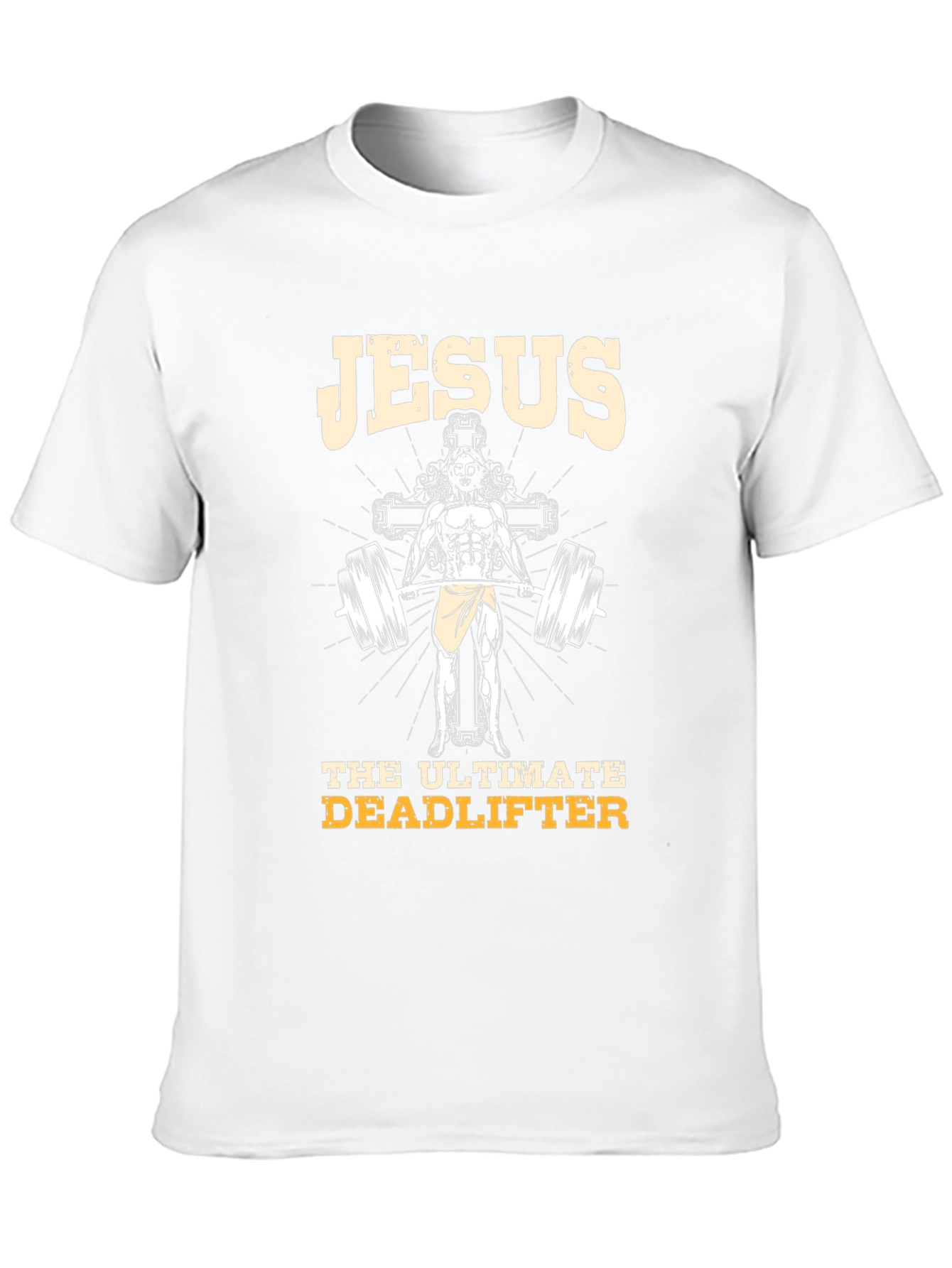 Jesus Ultimate Deadlifter Graphic T-Shirt - Black