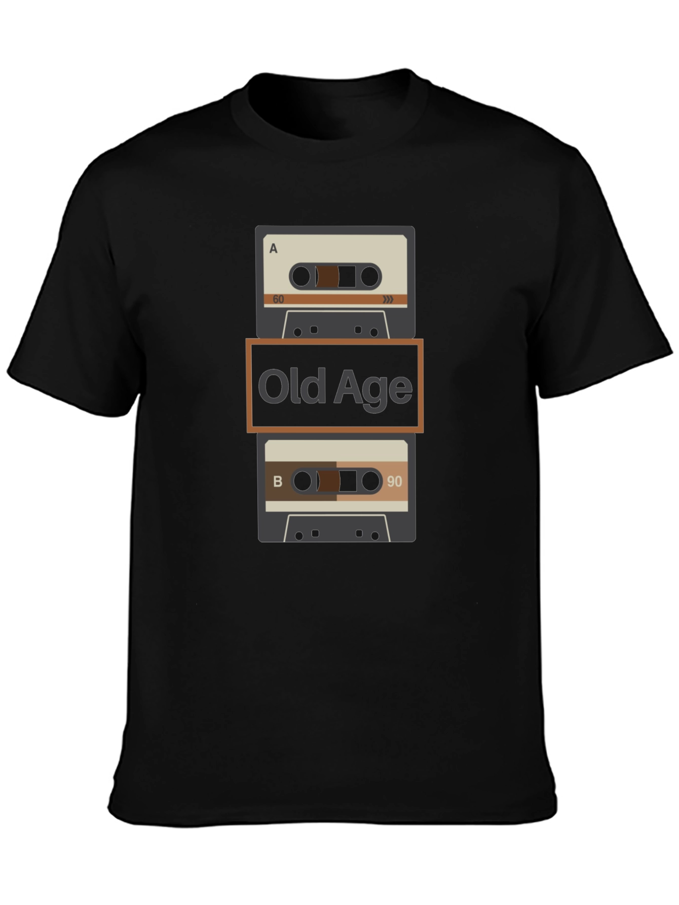 Retro Old Age Cassette Tape Graphic Tee
