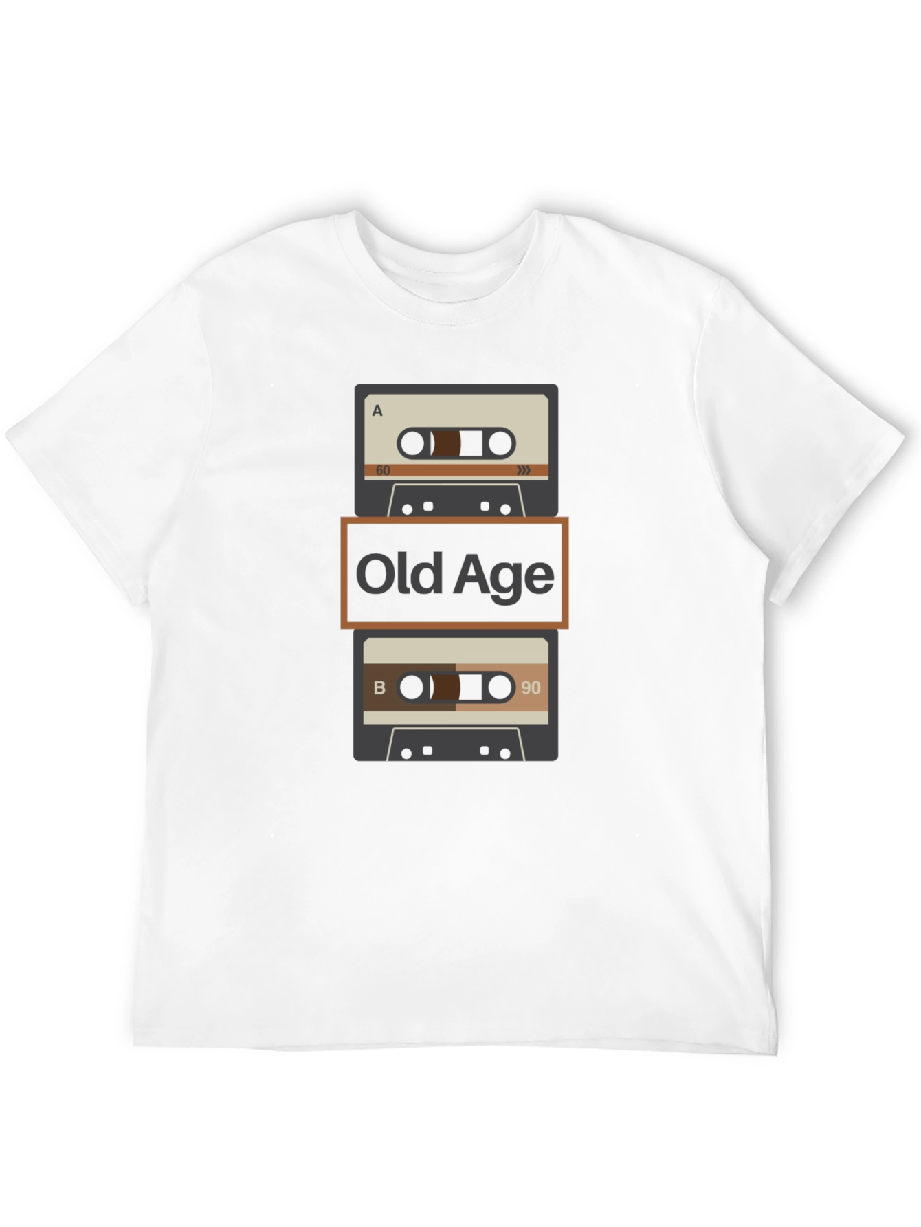 Retro Old Age Cassette Tape Graphic Tee