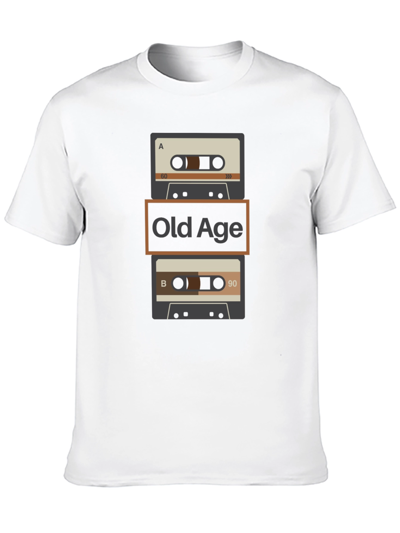 Retro Old Age Cassette Tape Graphic Tee