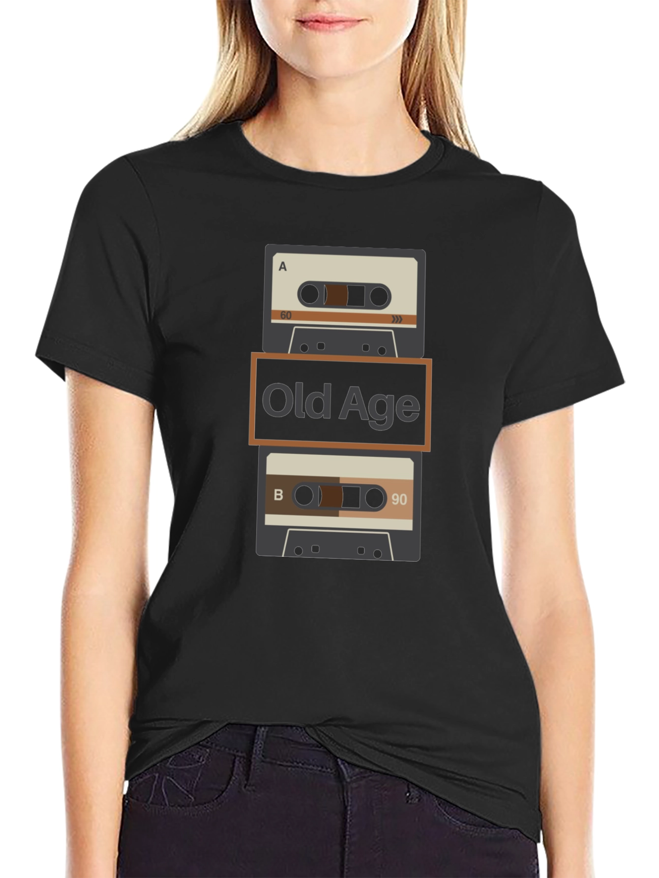 Retro Old Age Cassette Tape Graphic Tee