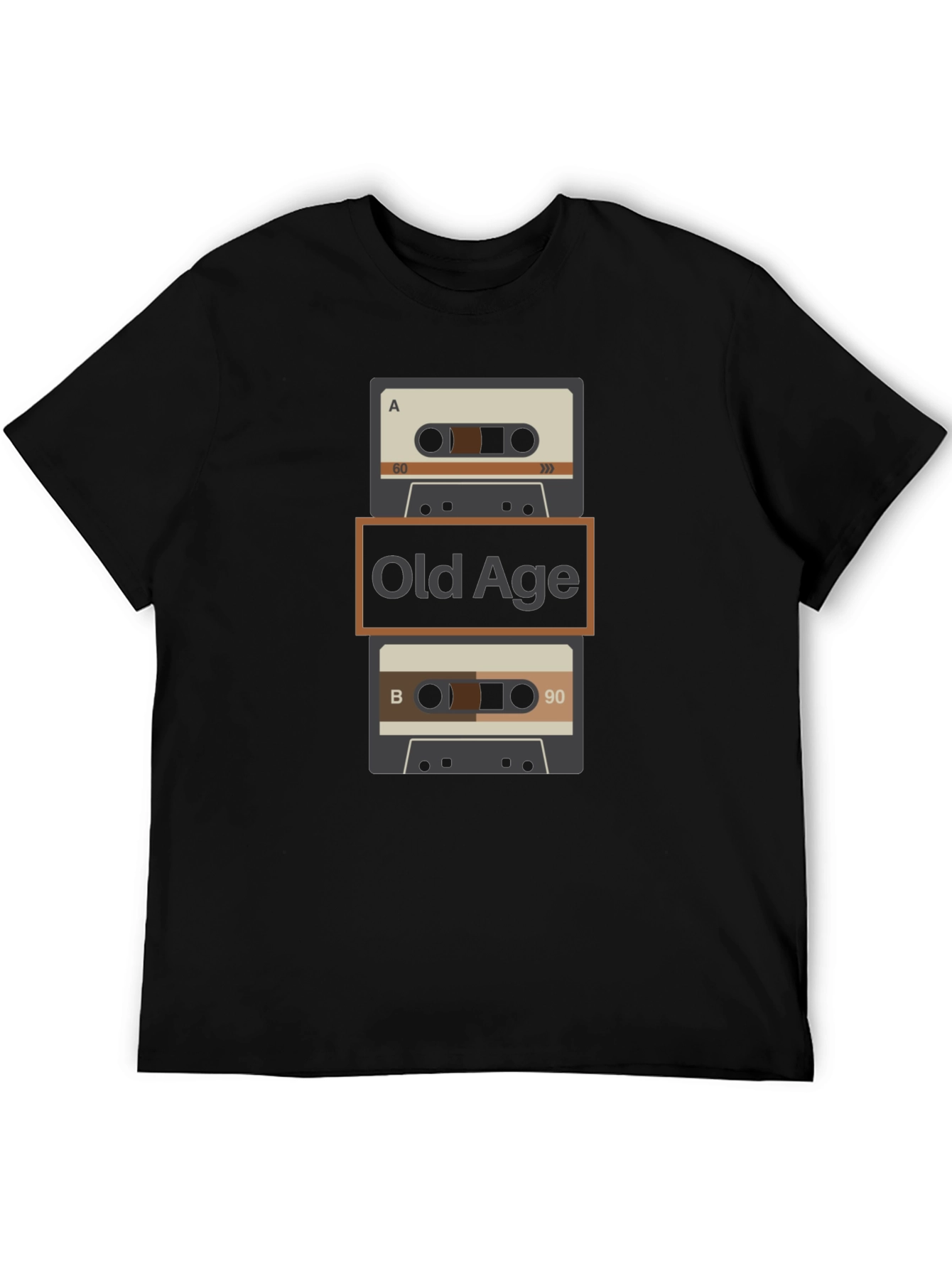 Retro Old Age Cassette Tape Graphic Tee