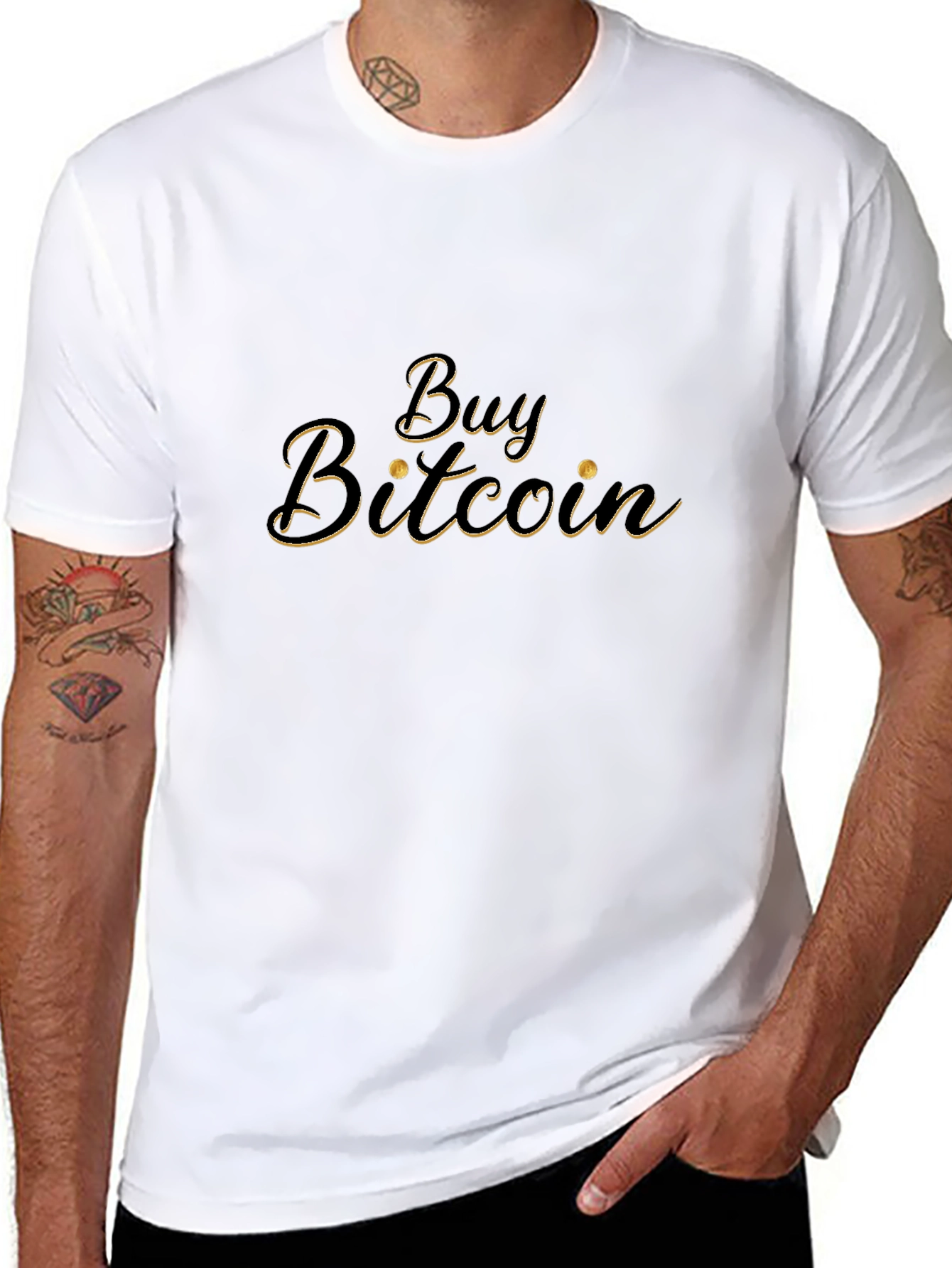 Buy Bitcoin Black T-Shirt Crypto Currency Tee