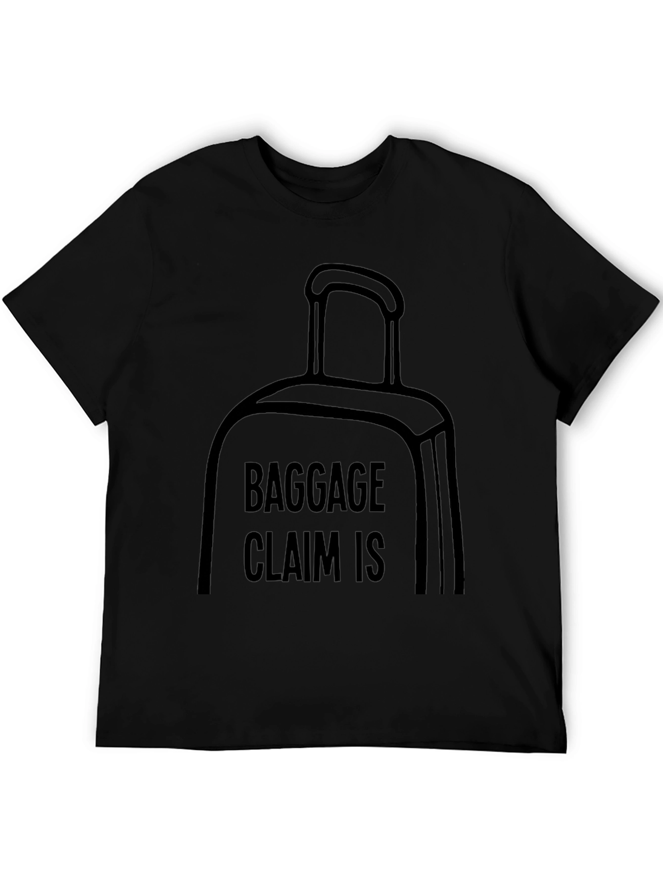 Baggage Claim Graphic Tee - Black