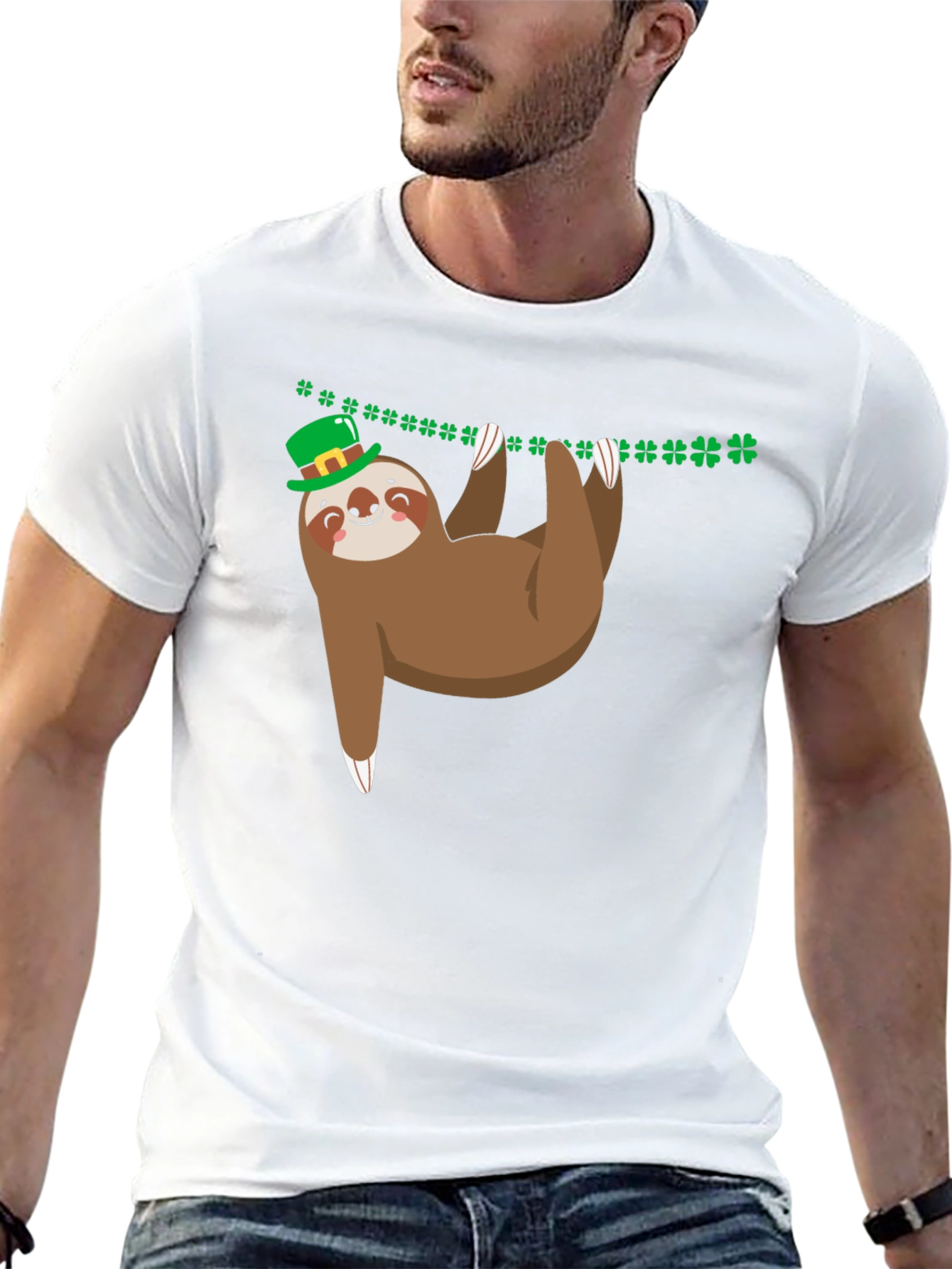 St. Patricks Day Sloth Graphic Tee