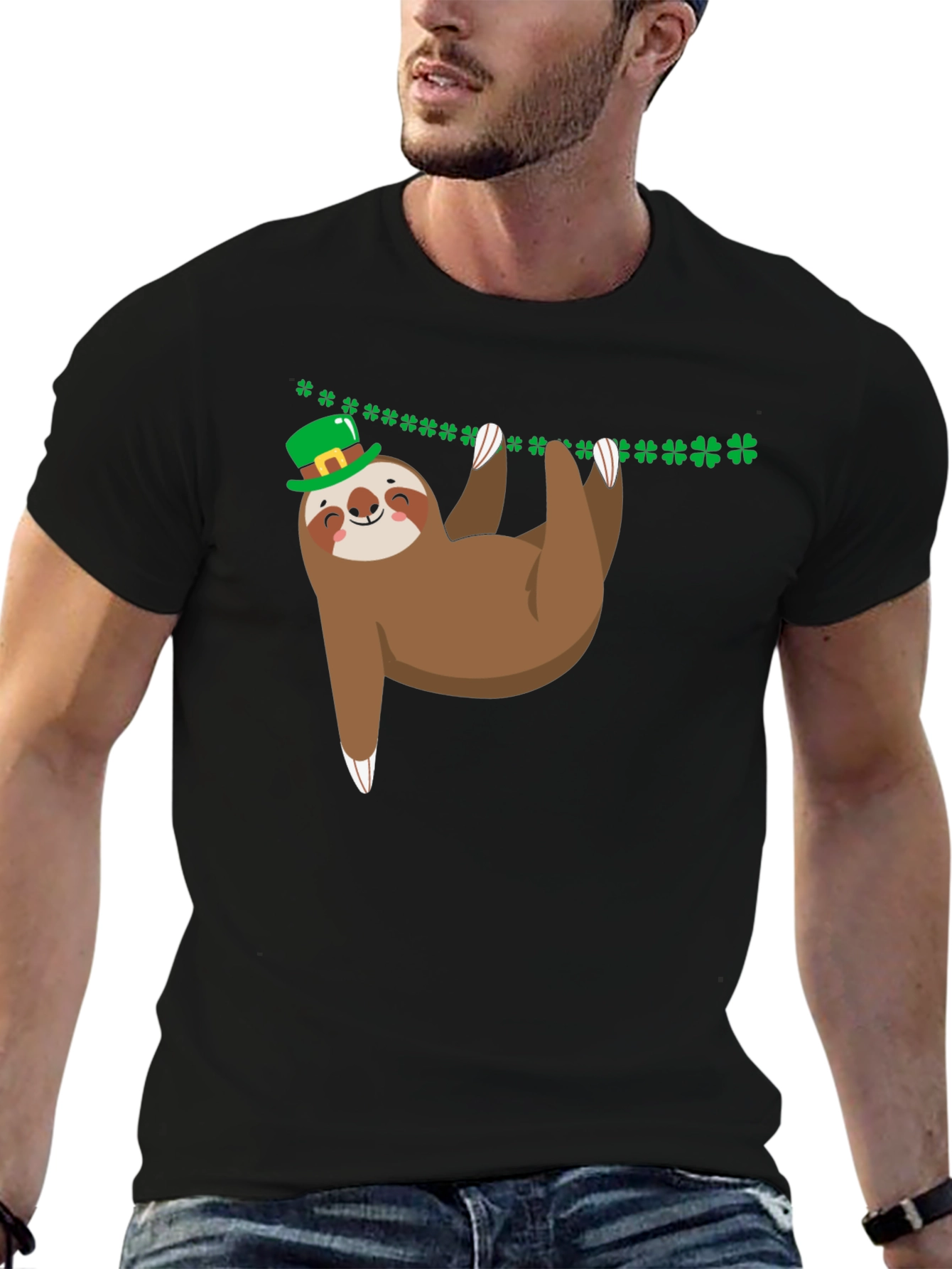 St. Patricks Day Sloth Graphic Tee