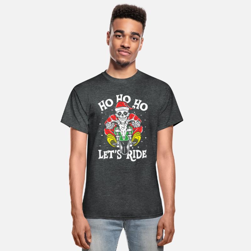 Ho Ho Ho let's ride | skull santa motorcycle rider