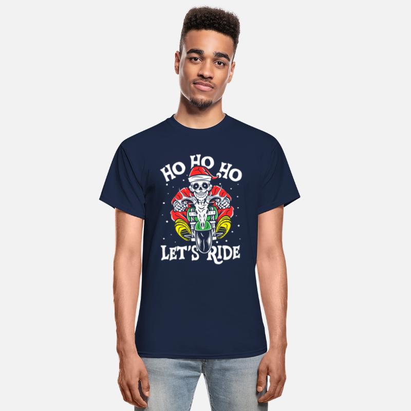 Ho Ho Ho let's ride | skull santa motorcycle rider