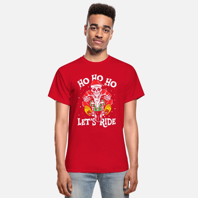 Ho Ho Ho let's ride | skull santa motorcycle rider