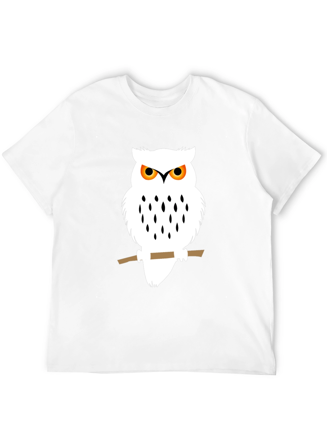 Owl Graphic Black T-Shirt - Unique Bird Design