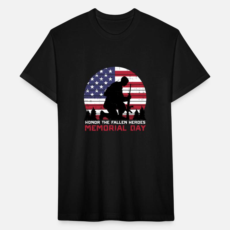 Honor The Fallen Heroes Memorial Day Us Flag