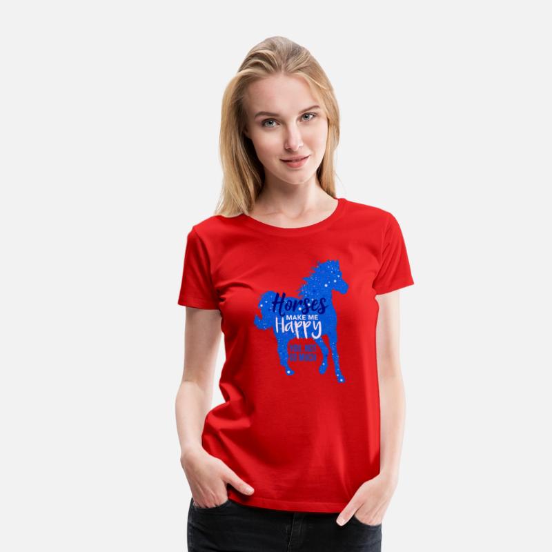 Horses Make Me Happy You Not So Much Blue Horse