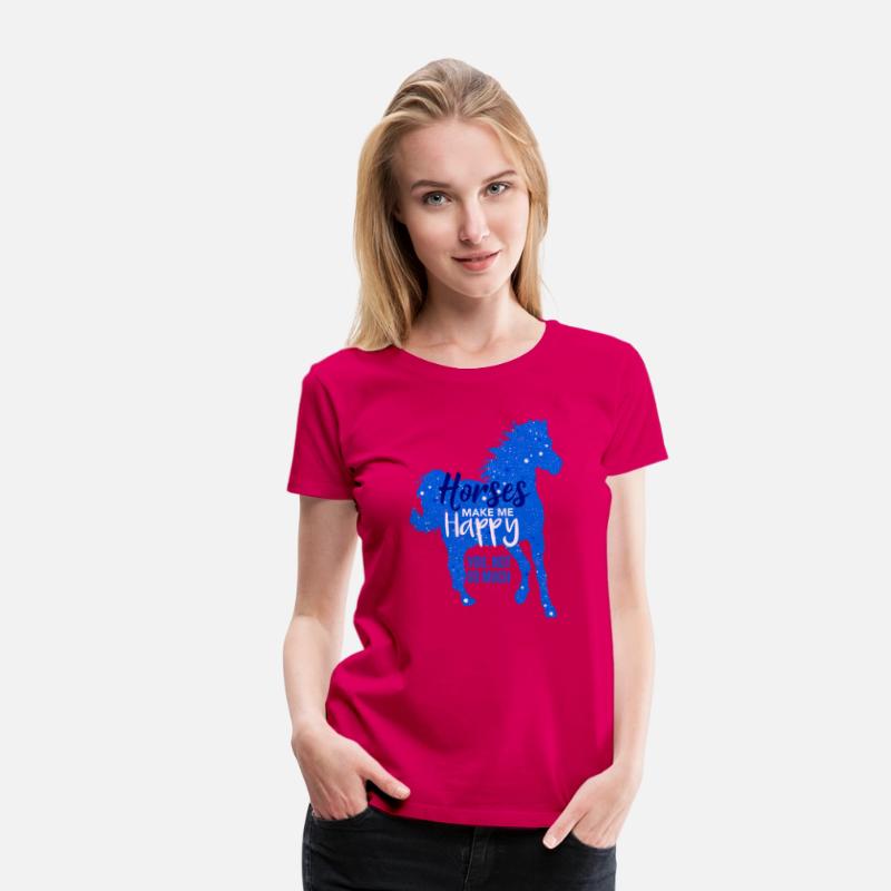 Horses Make Me Happy You Not So Much Blue Horse