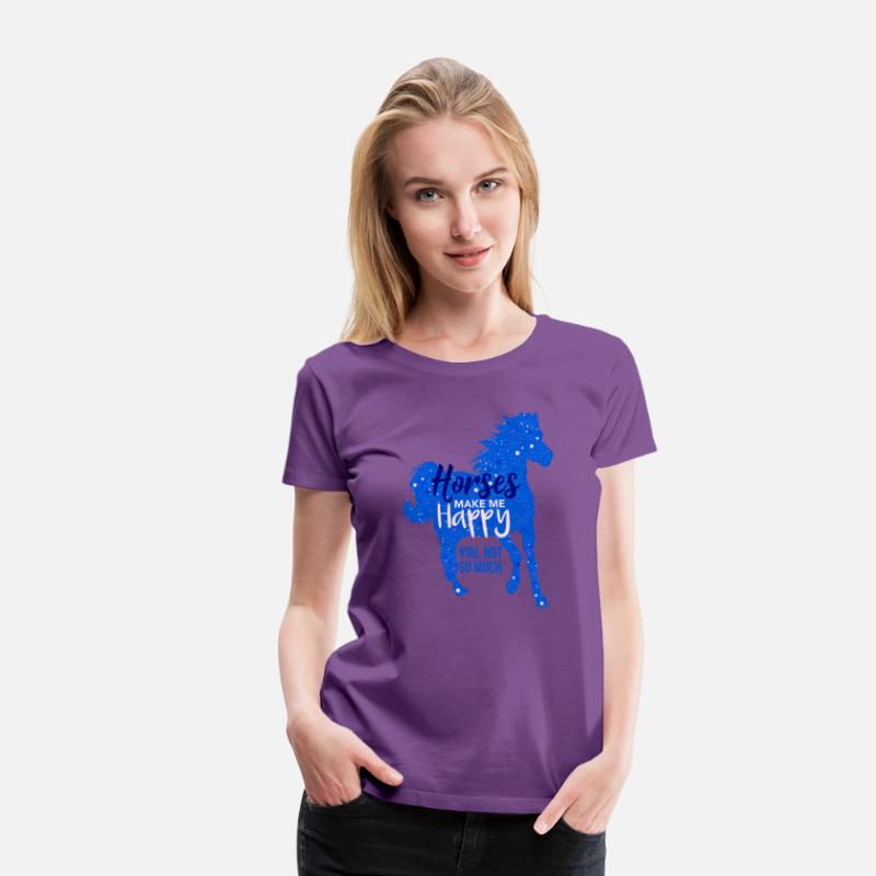 Horses Make Me Happy You Not So Much Blue Horse