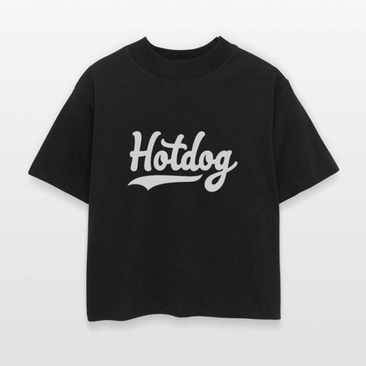 Hotdog Love in black and white look