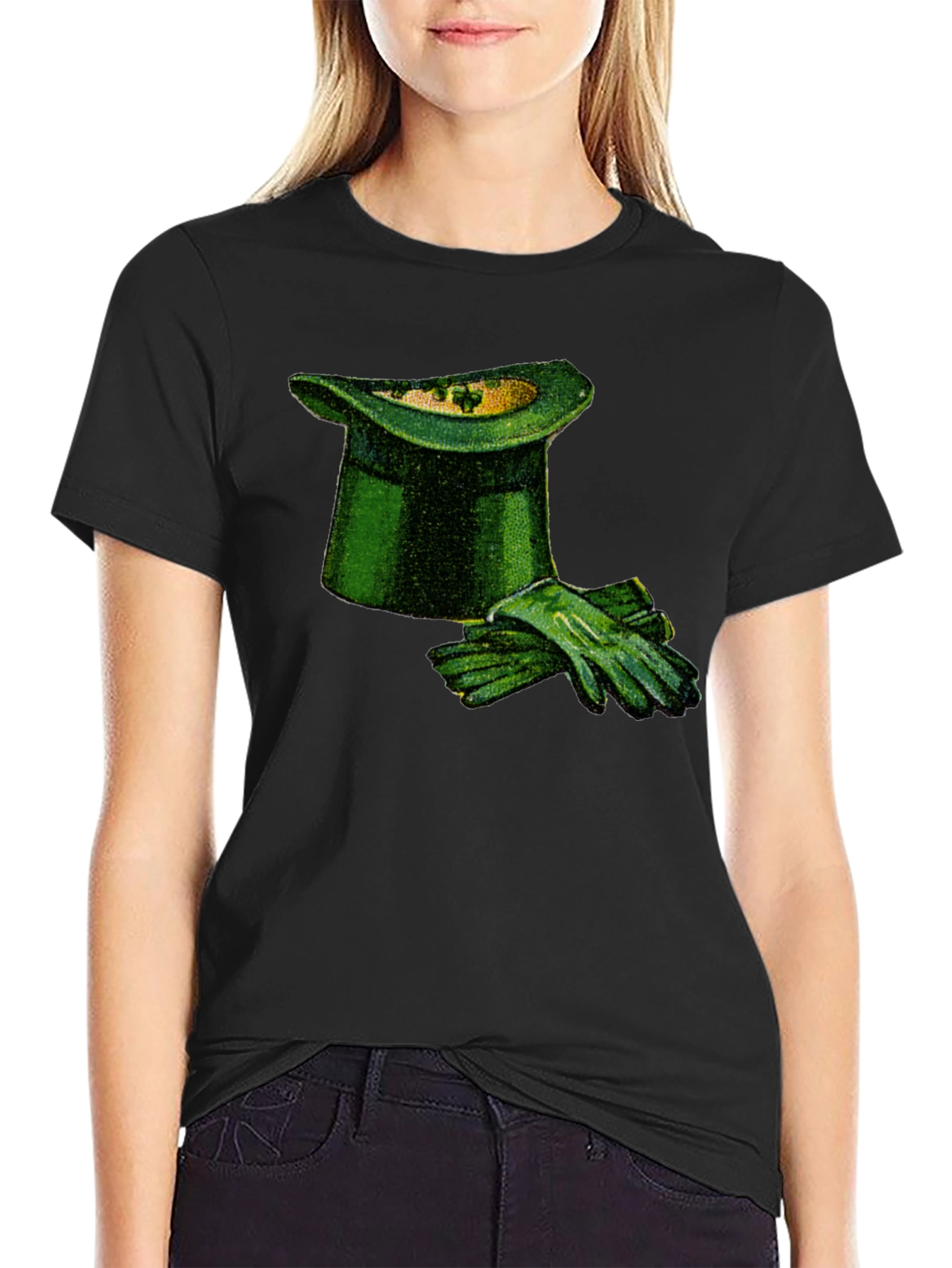 St. Patricks Day Hat and Gloves Graphic Tee
