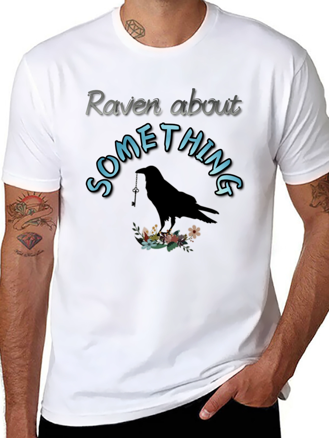 Raven About Something Graphic Tee