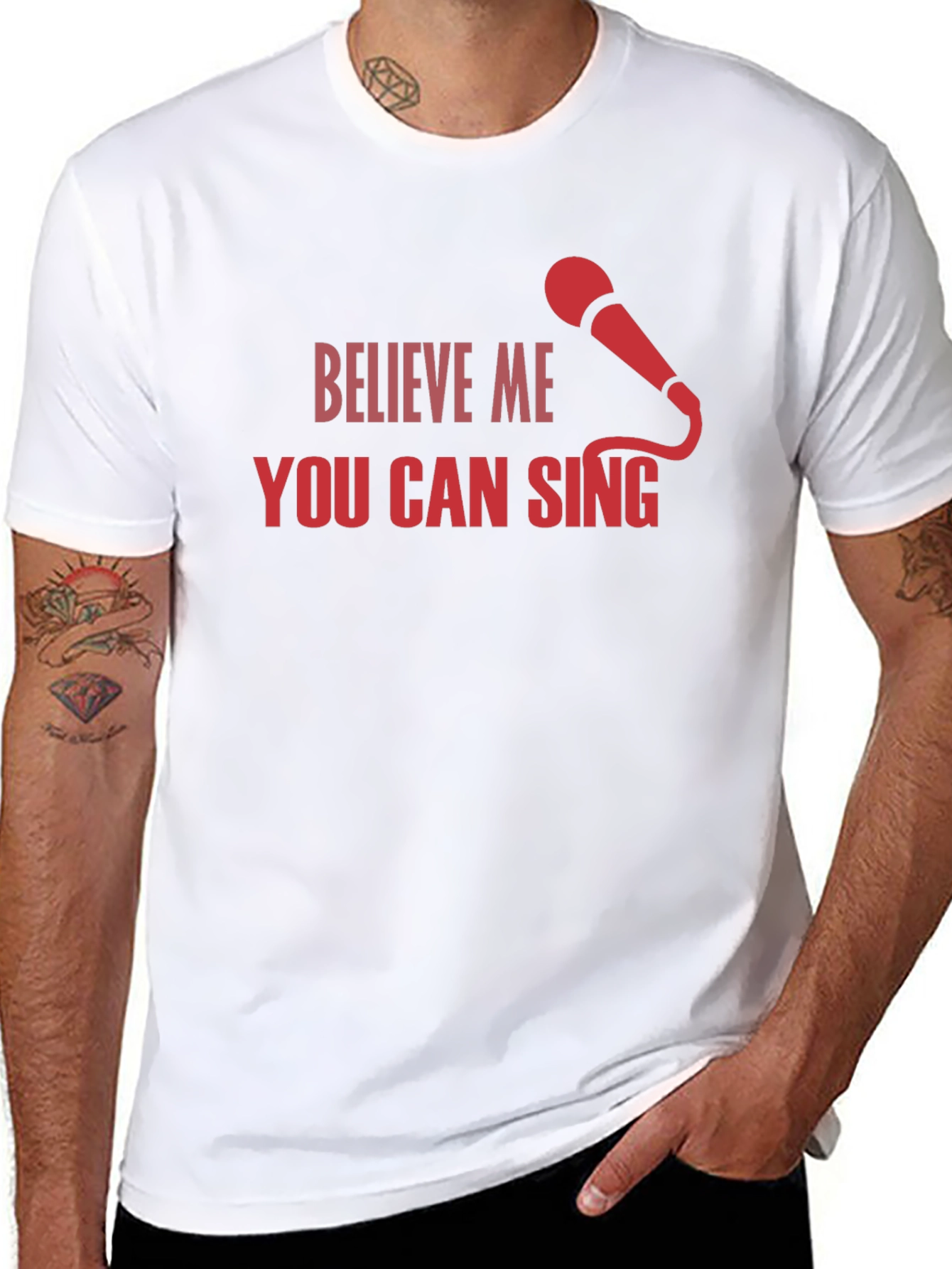 Believe Me You Can Sing Black T-Shirt