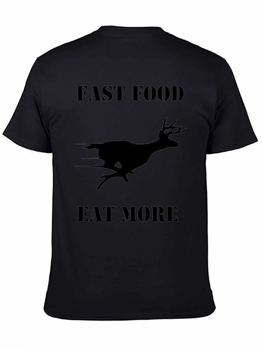 Fast Food Eat More Deer Graphic Tee