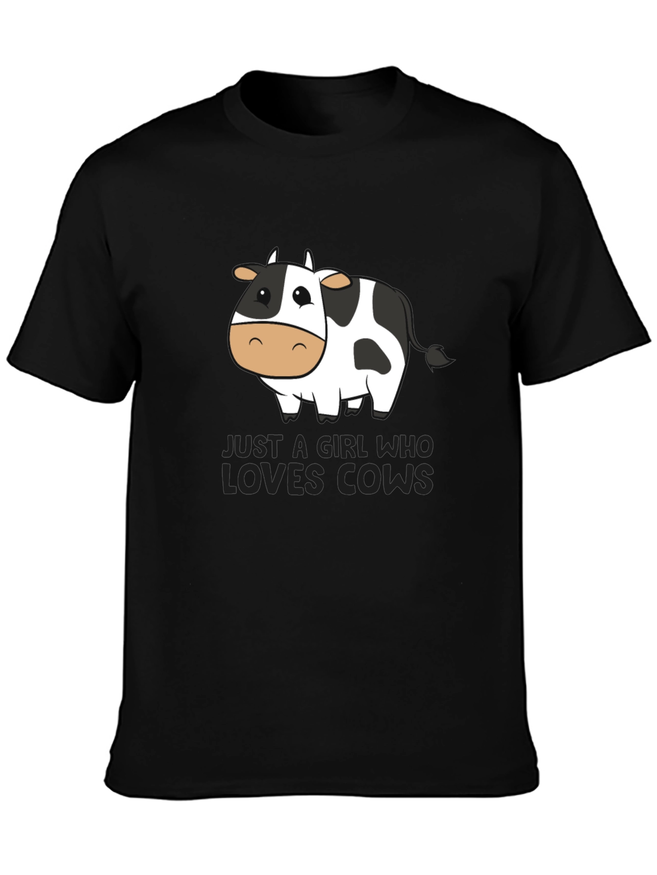 Just a Girl Who Loves Cows Graphic Tee