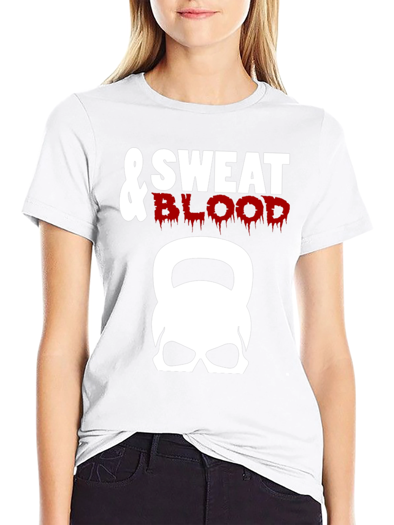 Sweat & Blood Kettlebell Skull Graphic Tee