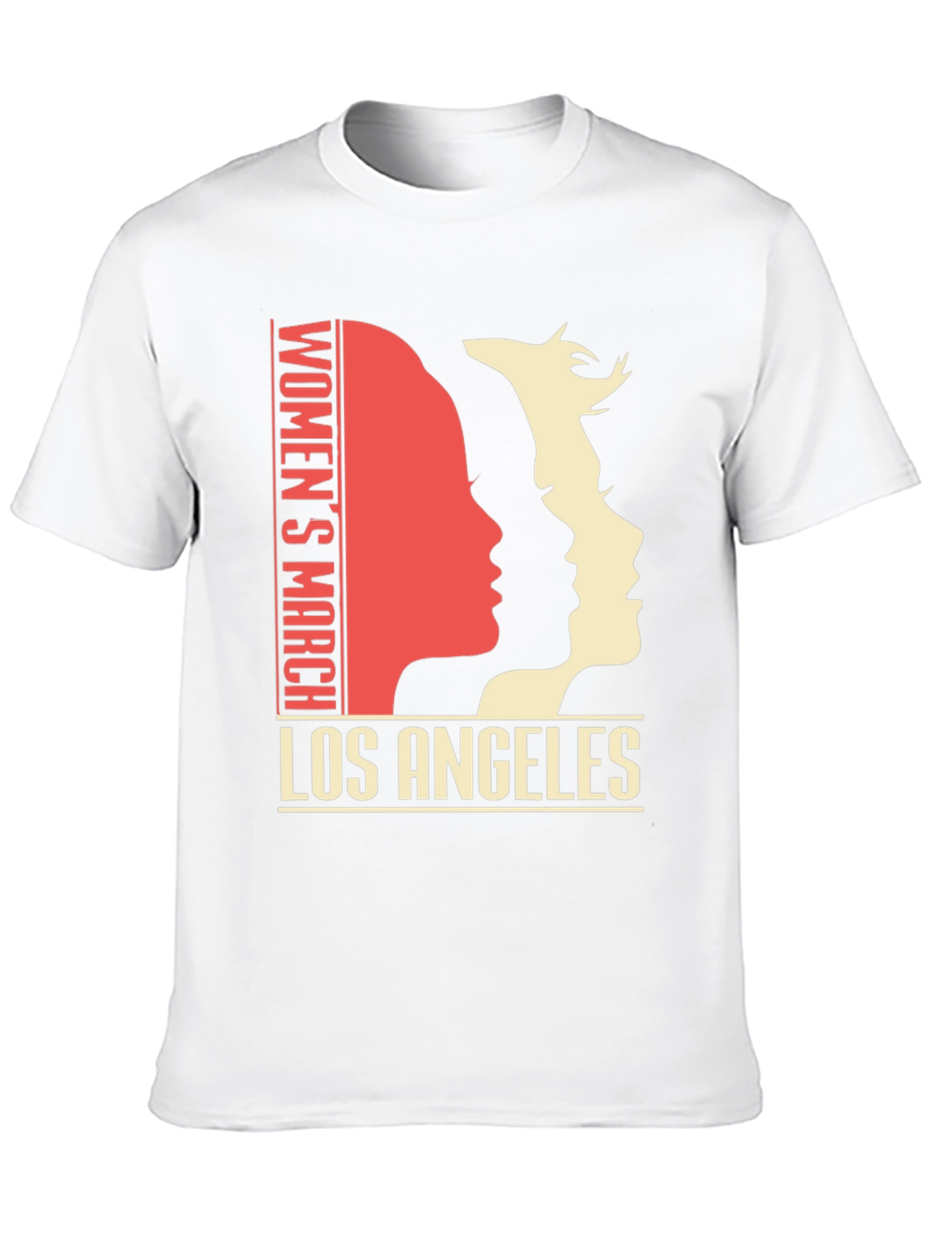 Womens March Los Angeles Graphic Tee - Black