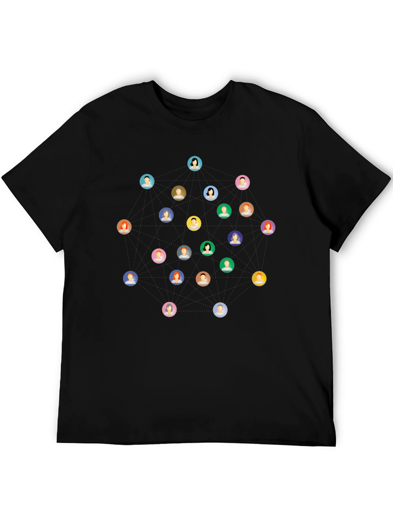 Social Circle Black T-Shirt