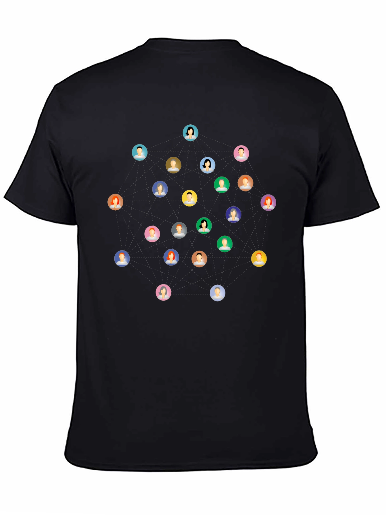 Social Circle Black T-Shirt