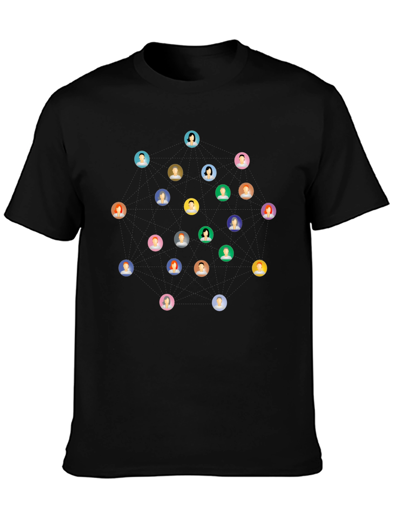 Social Circle Black T-Shirt
