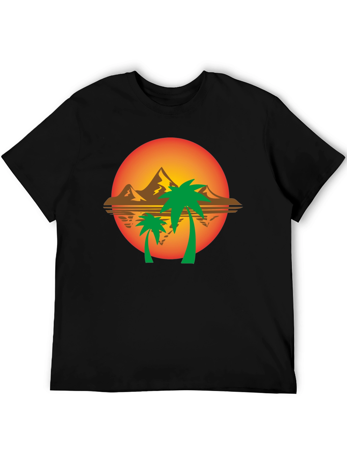 Sunset Palms Graphic Tee - Tropical Vibes