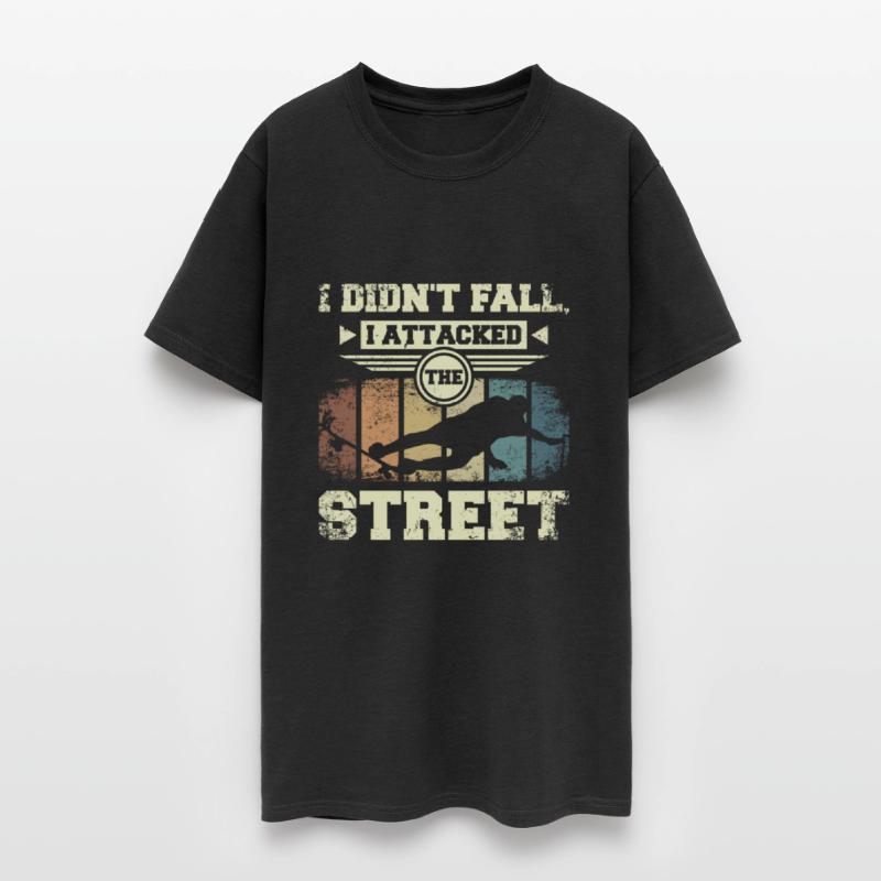 I didn't fall I attacked the street, skateboarding