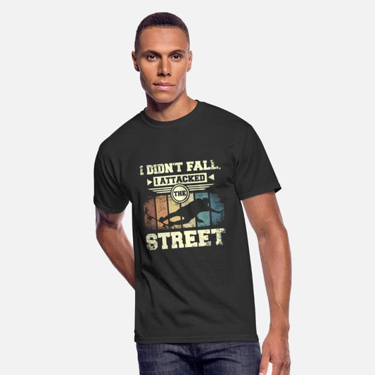 I didn't fall I attacked the street, skateboarding