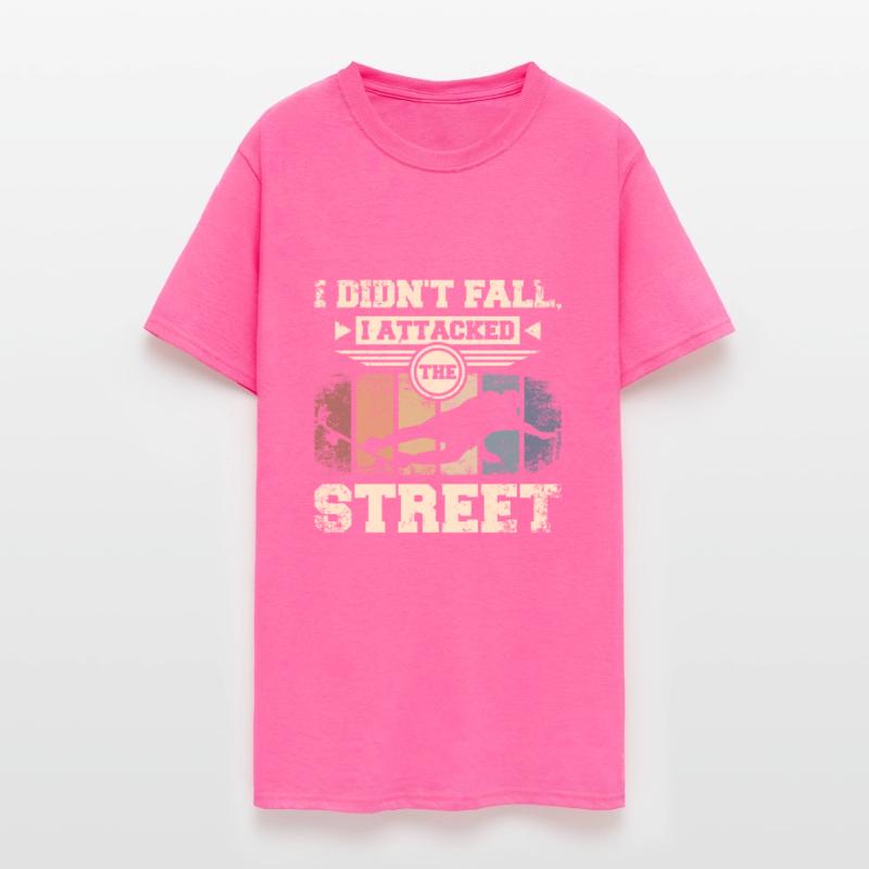 I didn't fall I attacked the street, skateboarding