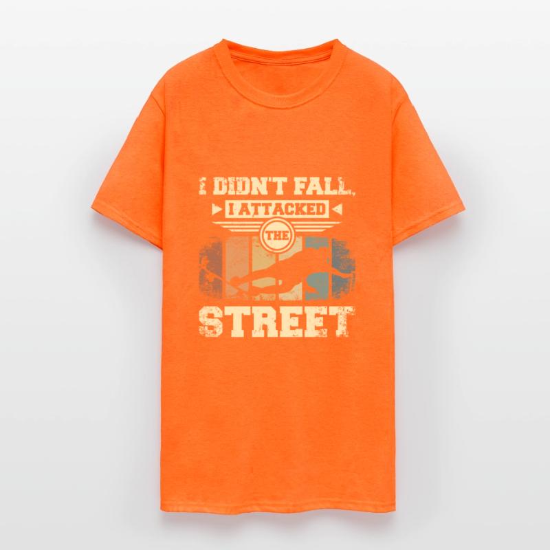 I didn't fall I attacked the street, skateboarding