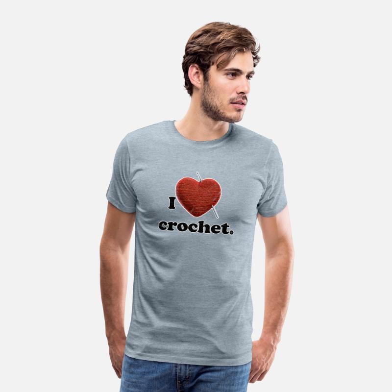 I love crochet. (distressed)