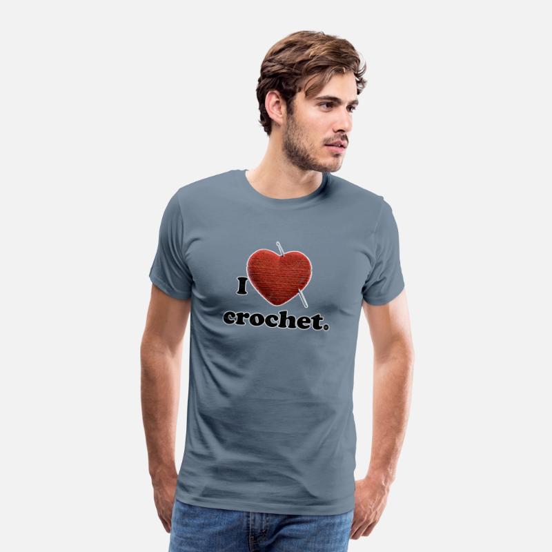 I love crochet. (distressed)