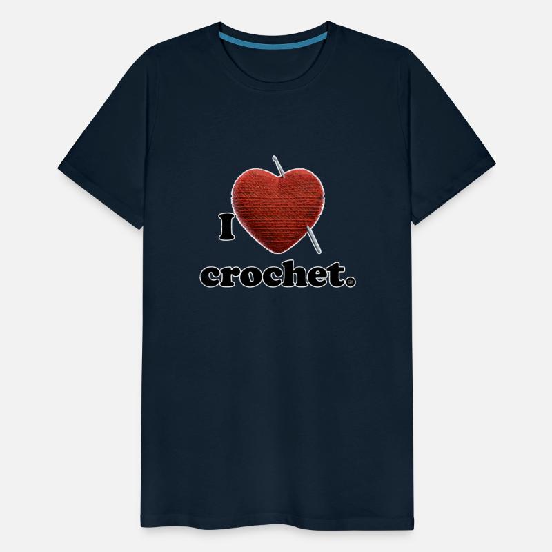 I love crochet. (distressed)